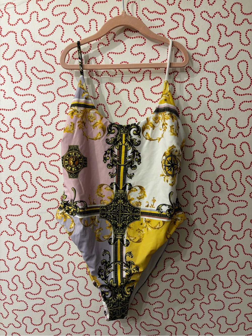 Multicolor Baroque One-Piece Swimsuit